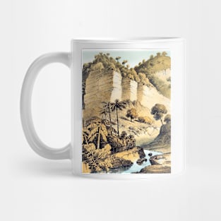 stream between rocks and hills Mug